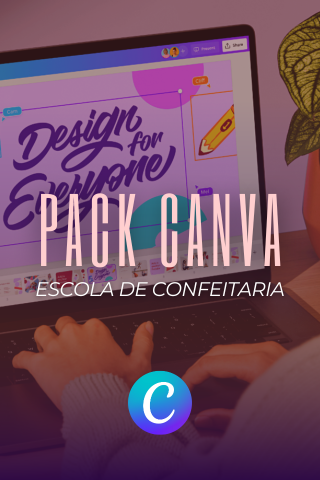 Capa Pack Canva Escola de Confeitaria